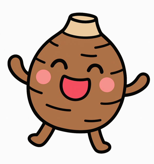 サトイモキャラクターイラスト